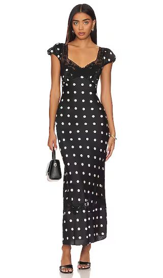 Butterfly Babe Midi Dress in Black And White Comb | Revolve Clothing (Global)