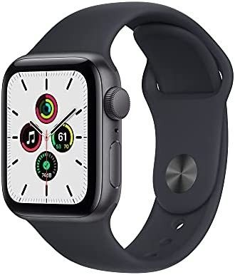 Amazon.com: Apple Watch SE [GPS 40mm] Smart Watch w/ Space Grey Aluminium Case with Midnight Spor... | Amazon (US)