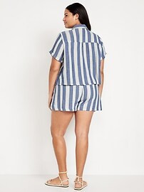 High-Waisted Crinkle Gauze Shorts -- 4-inch inseam | Old Navy (US)