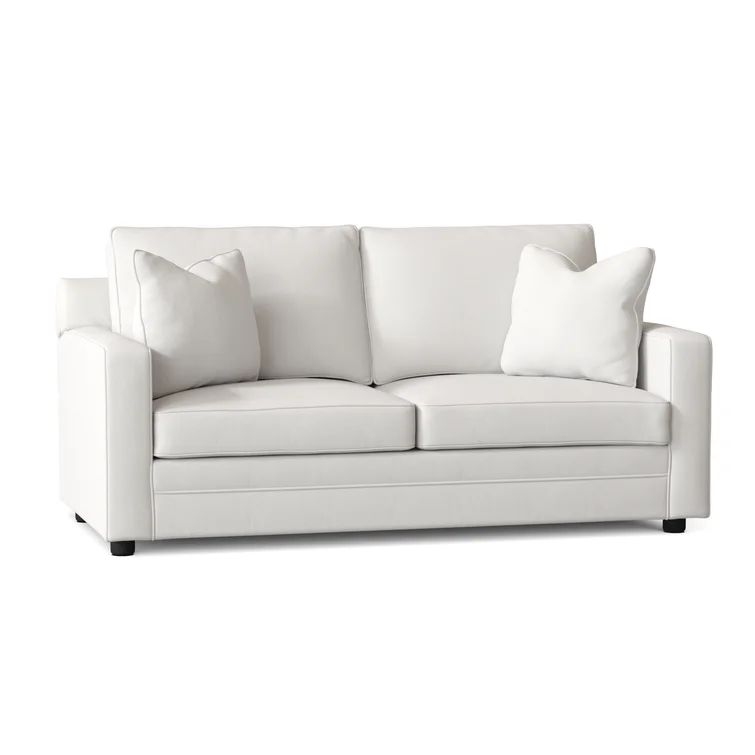 Aynar 72'' Square Arm Sofa Bed with Reversible Cushions | Wayfair North America
