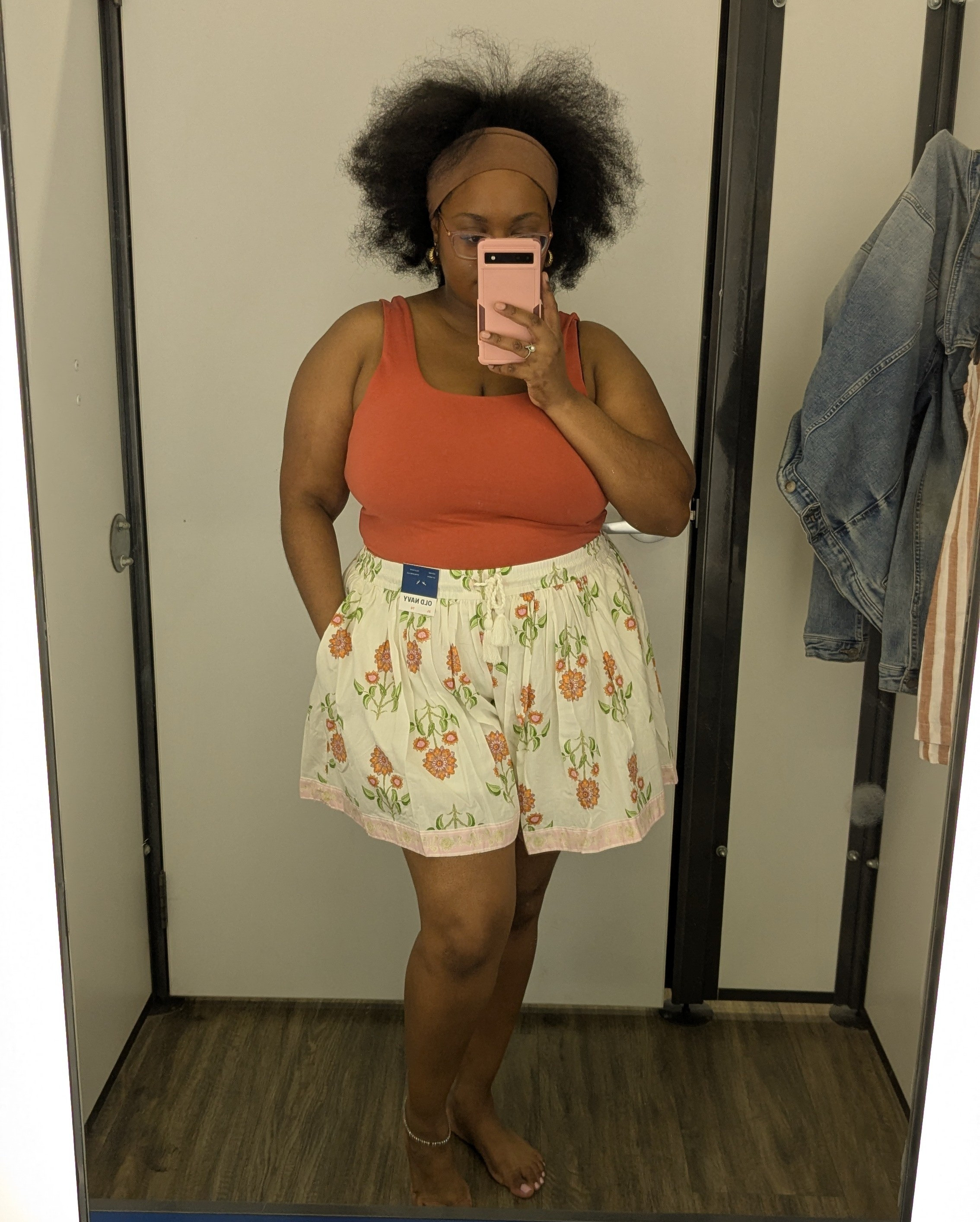 I am completely obsessed with these shorts! They flowy shape makes it look like a cute skirt. This double lined tank is also a must have in your collection! 🙌🏾

#LTKspring #LTKcurves #LTKstyletip