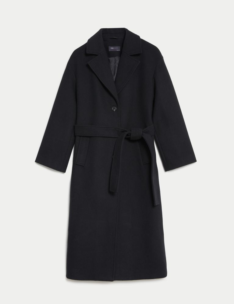 Belted Relaxed Coat with Wool | Marks & Spencer (UK)