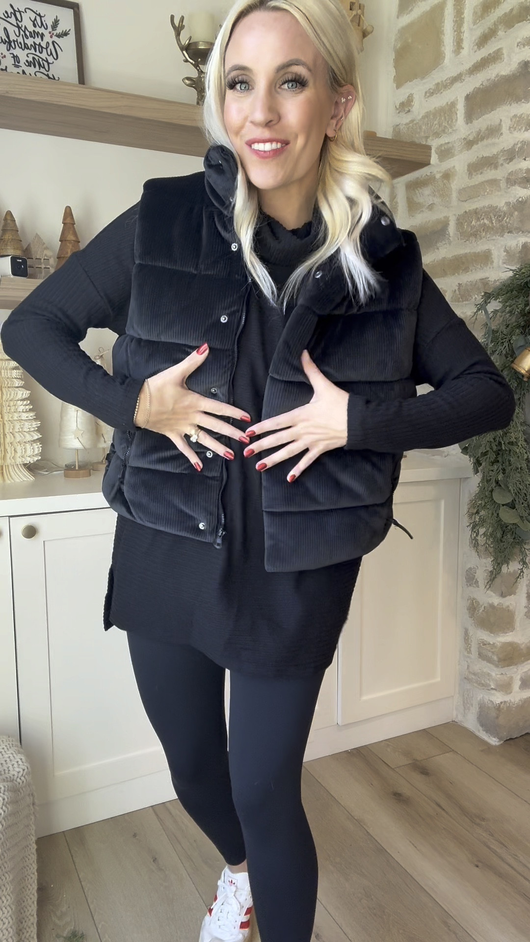 Here this ribbed cowl neck and vest are paired with leggings! This whole outfit is Walmart and it’s so good! 

#LTKStyleTip #LTKFindsUnder50 #LTKFindsUnder100