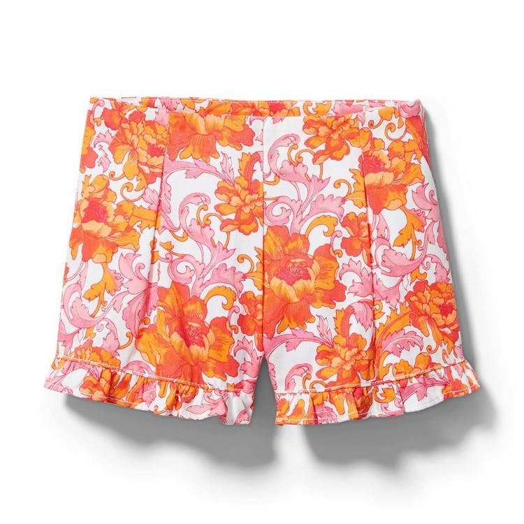 Floral Ruffle Hem Short | Janie and Jack