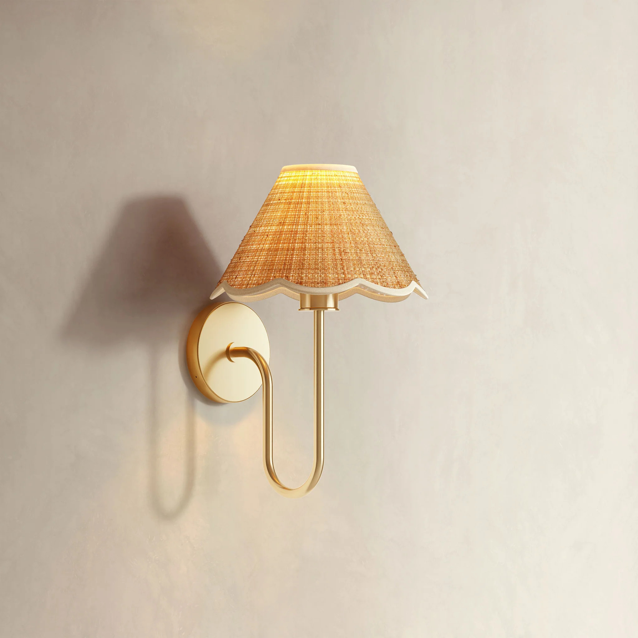 Lyra Clamp Cone Wall Light Sconce | Rowabi