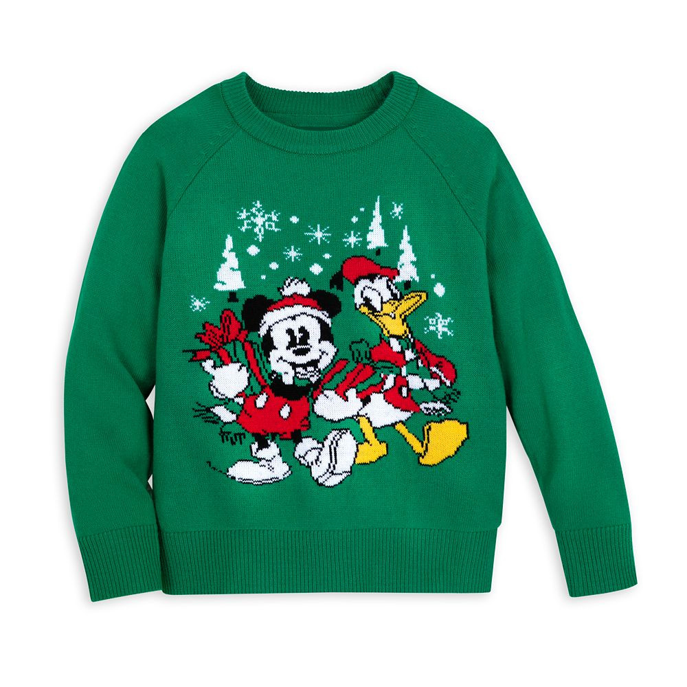 Mickey Mouse and Donald Duck Holiday Sweater for Kids | Disney Store