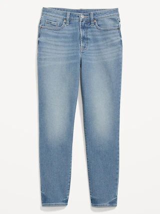 High-Waisted Built-In Warm OG Straight Ankle Jeans for Women | Old Navy (US)