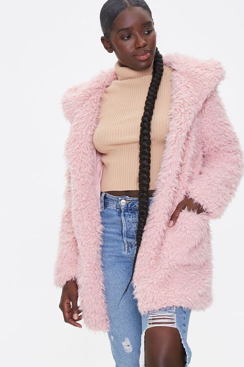 Hooded Fuzzy Knit Jacket | Forever 21 (US)