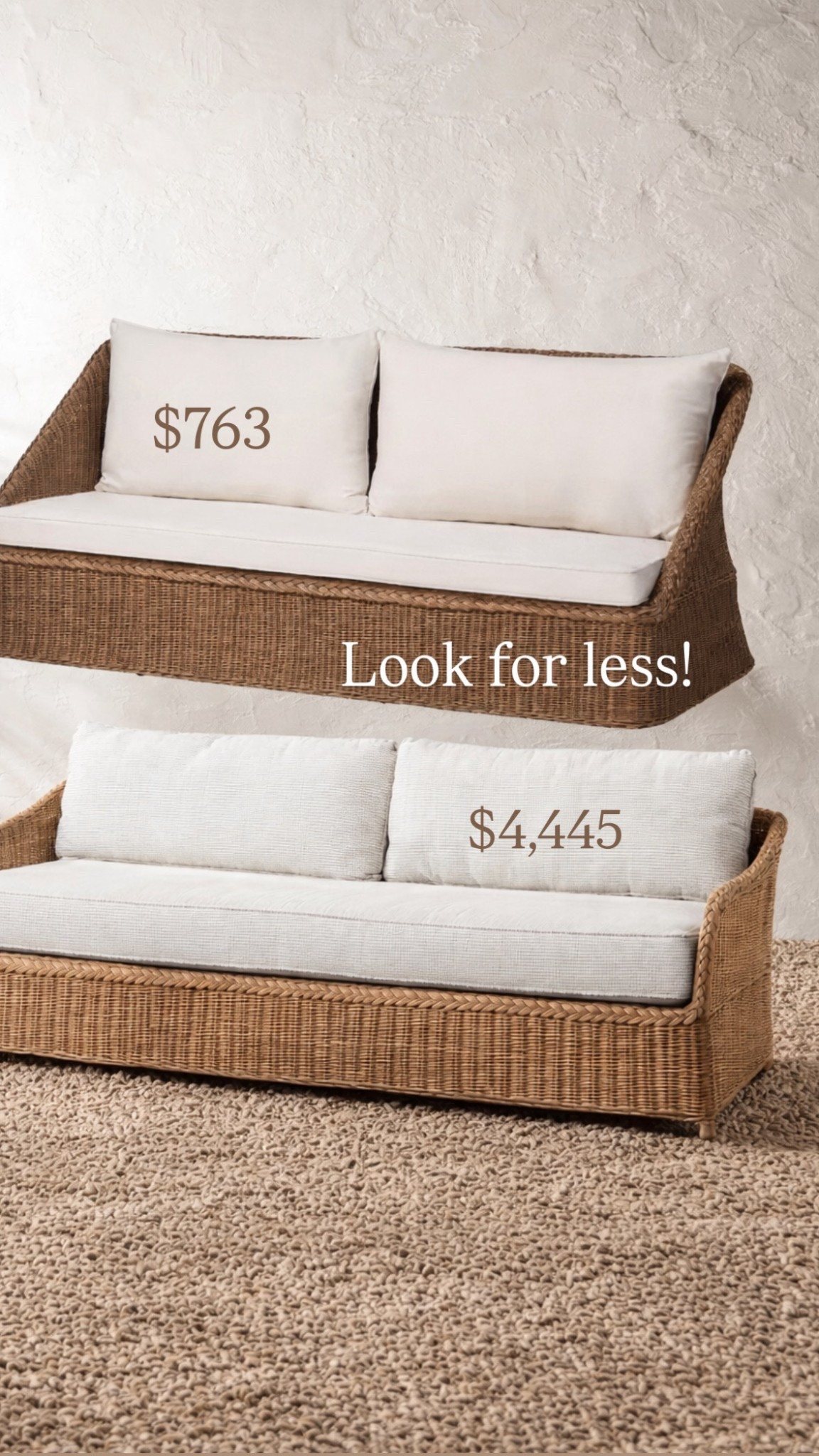 Outdoor rattan sofa look for less. 

#LTKSeasonal #LTKHome