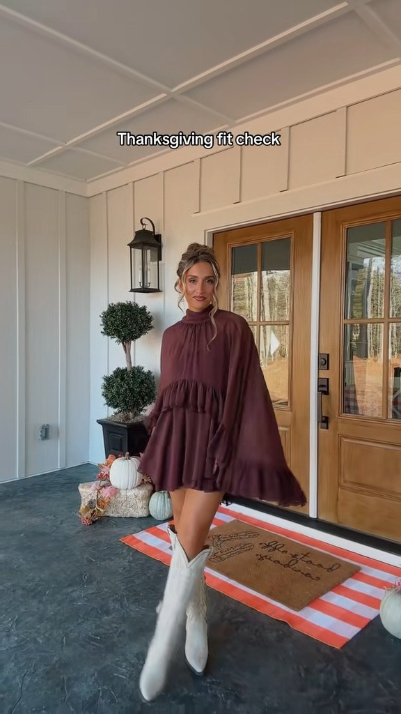 Thanksgiving outfit !! #thanksgiving #holidaydress 

#LTKootd #LTKFindsUnder100 #LTKHoliday