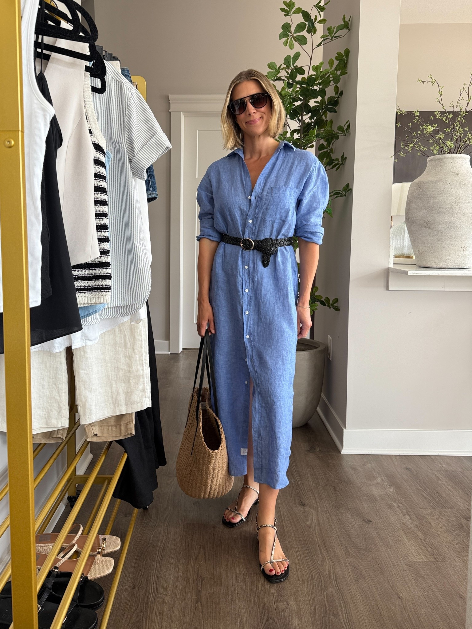 Wearing small dress, small belt, sandals tts

#LTKFindsUnder100 #LTKStyleTip #LTKFindsUnder50