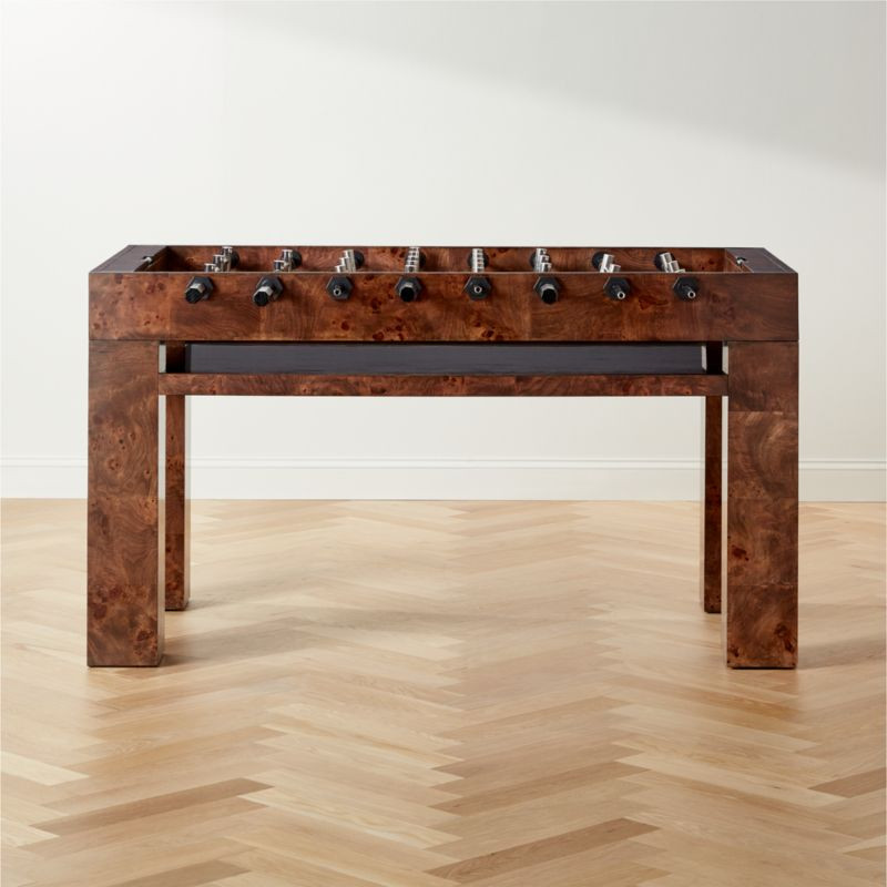 Burl Wood Foosball Table | CB2 | CB2