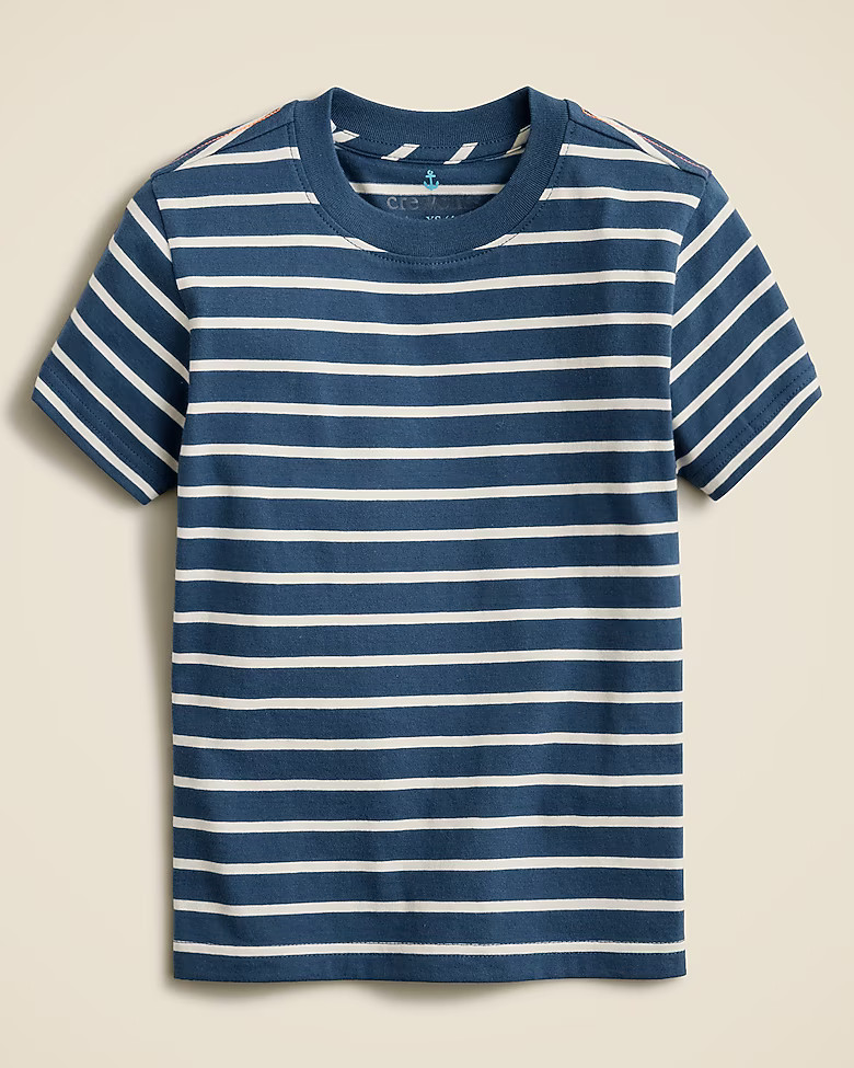Kids' crewneck T-shirt in stripe | J. Crew US