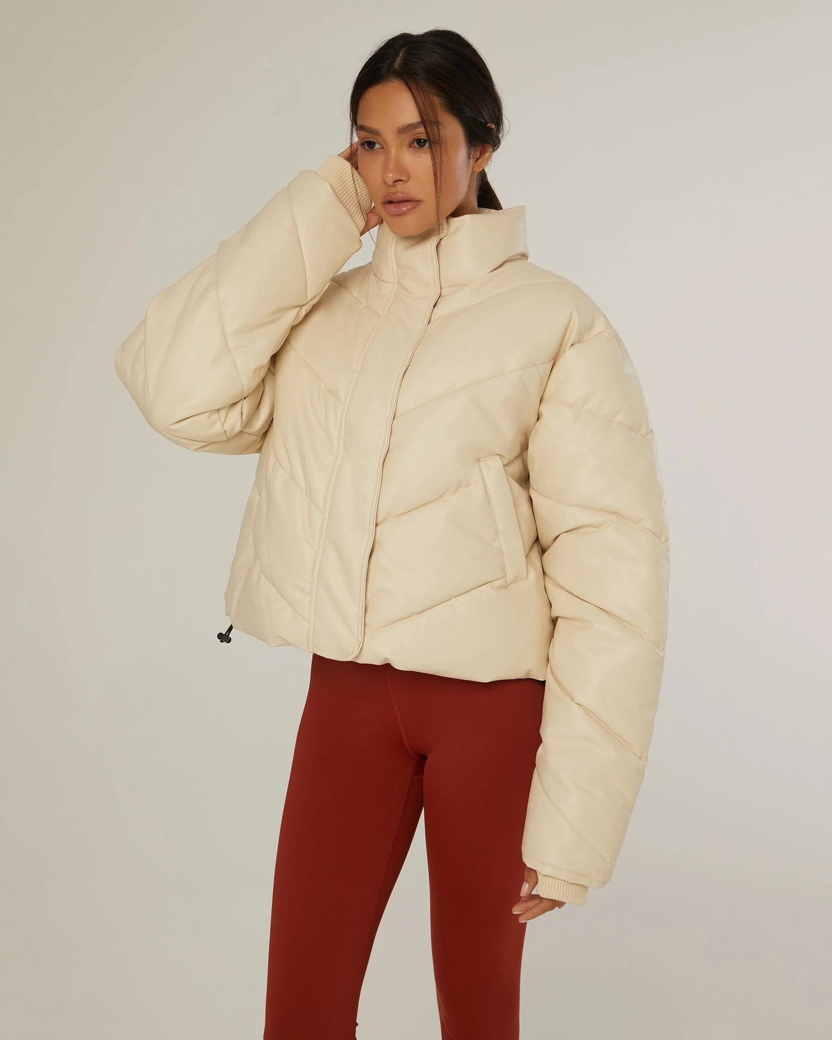 Leather Puffer Jacket | IVL COLLECTIVE