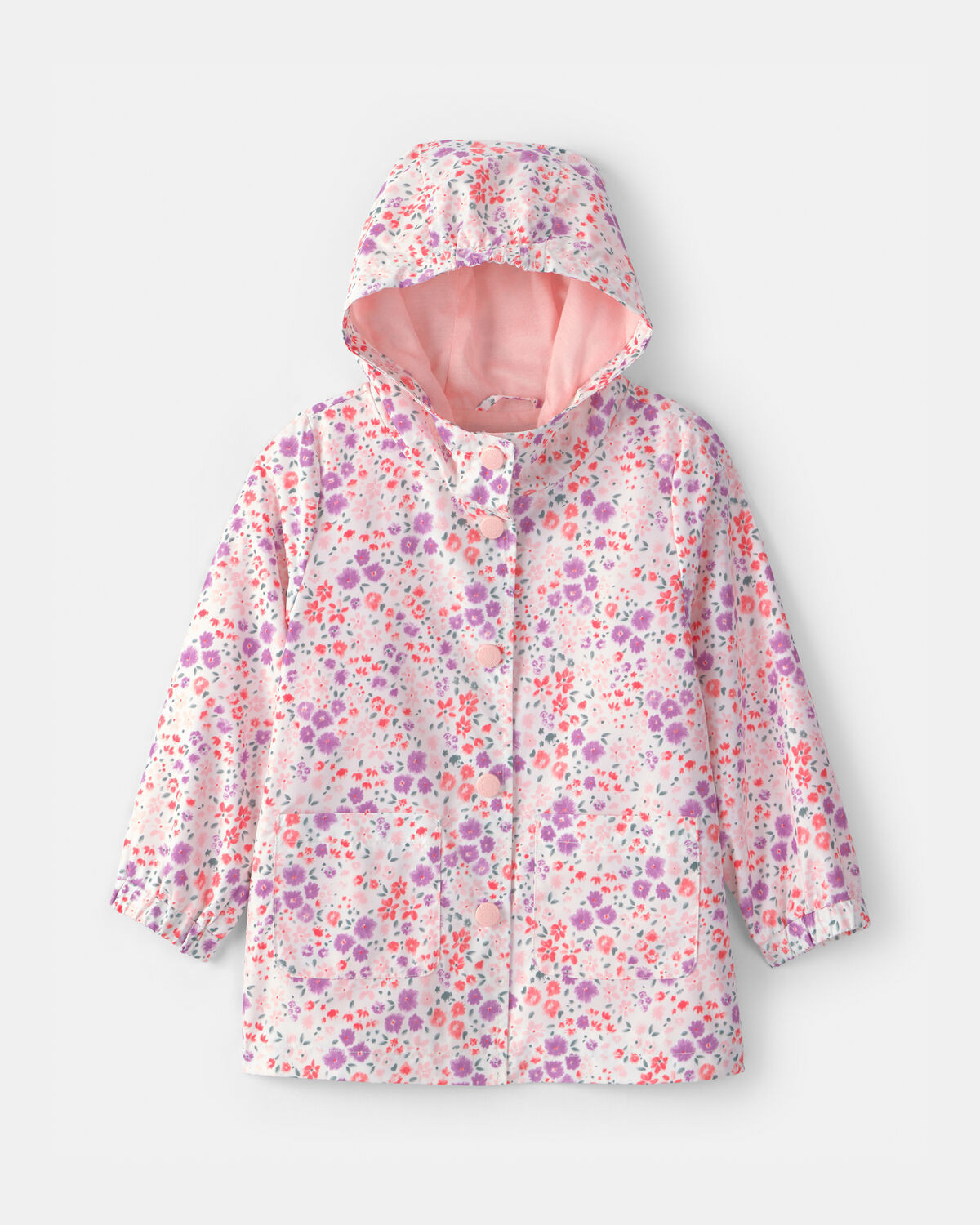 Toddler Girl Floral Raincoat - Pink | Carter's Inc