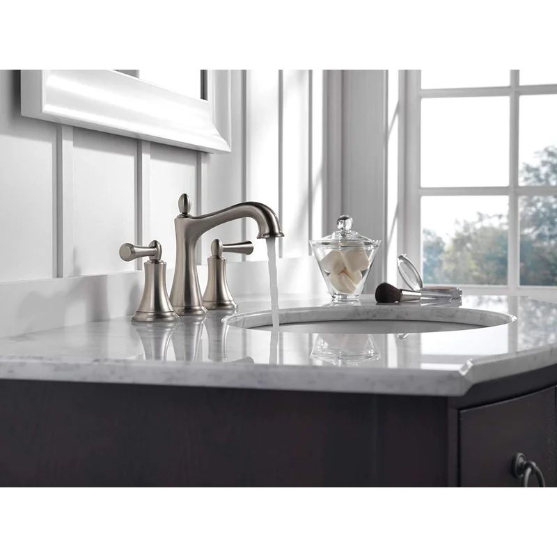 35774LF-SP Rila 8 Inch Widespread 2-handle Bathroom Faucet In Spotshield Brushed Nickel | Wayfair North America
