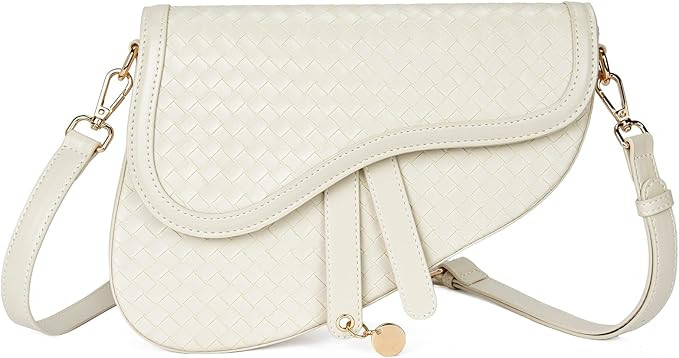 Telena Purses for Women Crossbody Bag Trendy Leather Saddle Bag with Adjustable Strap | Amazon (US)