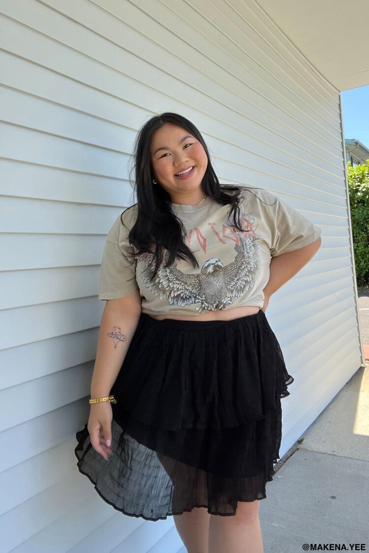 Plus Size Tiered Flounce Mini Skirt | Forever 21 (US)