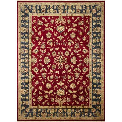 One-of-a-Kind Acree Hand-Knotted Red 10'1" x 13'9" Wool Area Rug | Wayfair North America