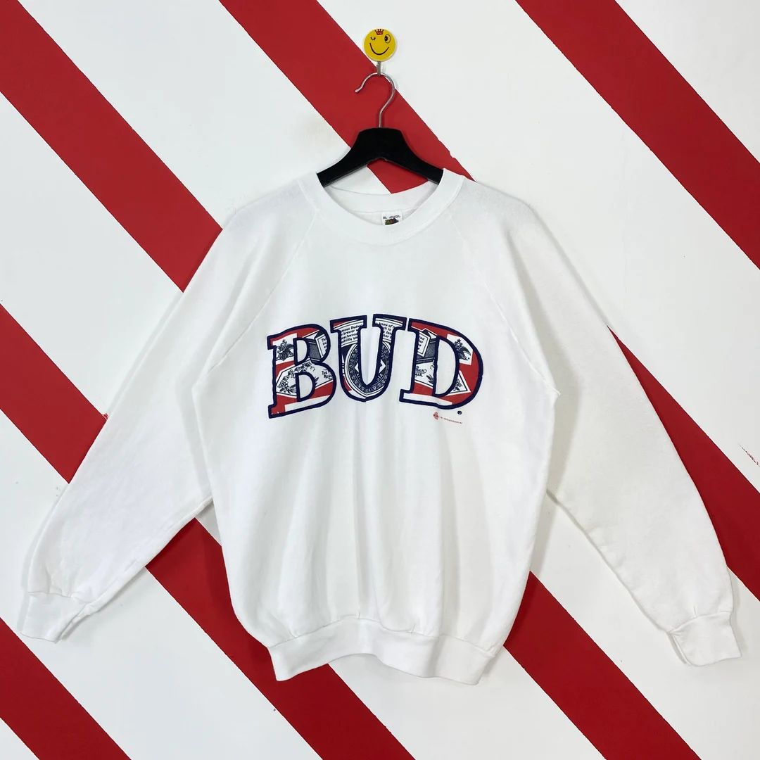 Vintage 90s Budweiser Sweatshirt Budweiser Crewneck Budweiser Sweater Pullover Beer Budweiser Kin... | Etsy (US)