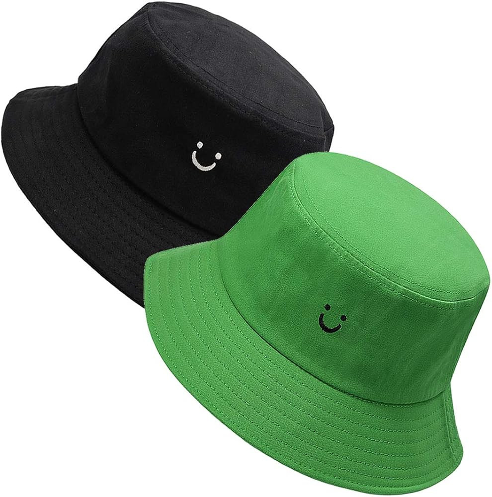MaxNova Bucket Hats Summer Travel Beach Sun Hat Outdoor Cap Unisex 2pack | Amazon (US)