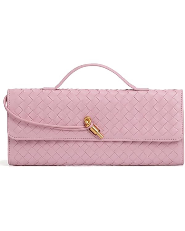 Trendy Woven Evening Clutch Purses Women Underarm Shoulder Handbag Cute Satchels Crossbody Purse ... | Amazon (US)
