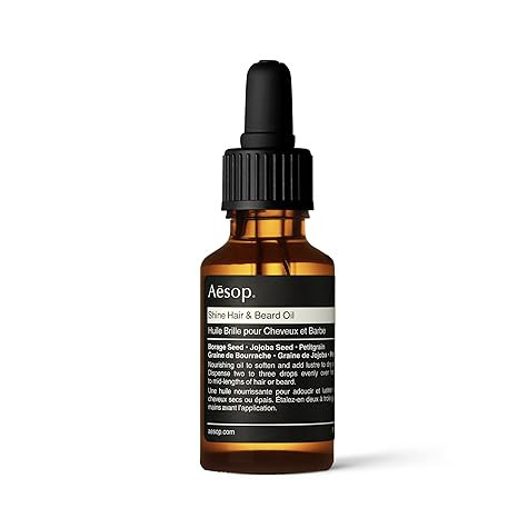 Aesop Shine Hair and Beard Oil | Moisture-Rich, Silicone-Free Oil for Full Beards and Hair | Soft... | Amazon (US)