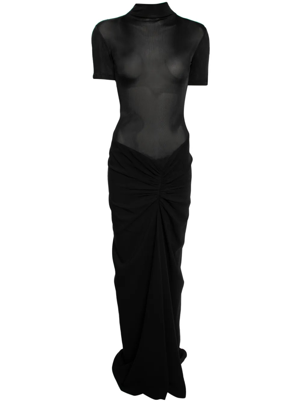 Christopher Esber Ruched Gown | Black | FARFETCH | Farfetch Global