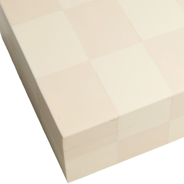 Light Tan & White Checkered Box, 8x6 | At Home