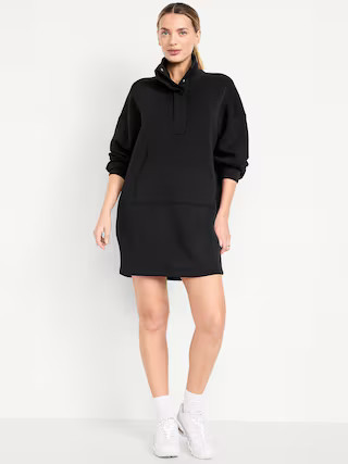 Bounce Fleece Oversized Snap-Front Tunic | Old Navy (US)