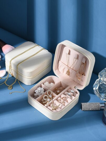 1pc Solid Color Jewelry Box
   SKU: sh2109249395495669      
          (394 Reviews)
            ... | SHEIN