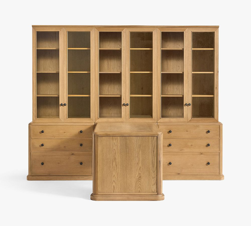 Hartford Peninsula Desk with File Cabinet (104") | Pottery Barn (US)