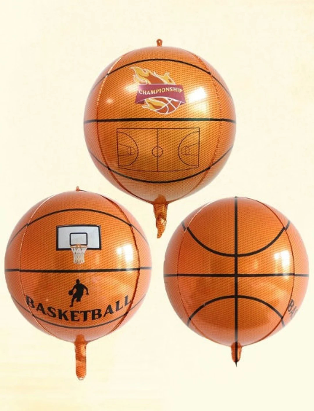 Jumbo 4D Basketball Balloons: Sports Party Decorations (2pk, 22") | Etsy (US)