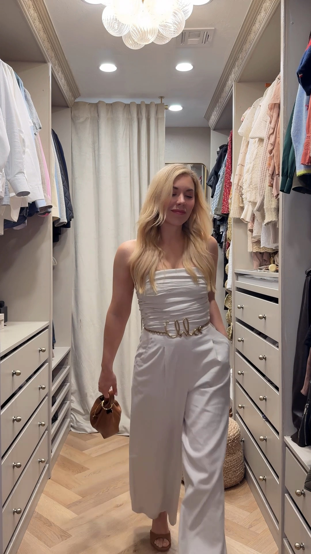 This is the perfect summer jumpsuit. (Stays up too!)
Linked to where to get this Chloe belt and Chloe bag for less 👏🏻

Summer outfit 
Summer
Vacation outfit

#LTKdayinmylife #LTKgrwm #LTKootd
