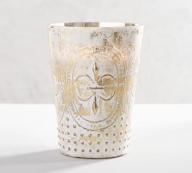 Eclectic Mercury Glass Scented Candle - Olive Leaf & Fig | Pottery Barn (US)