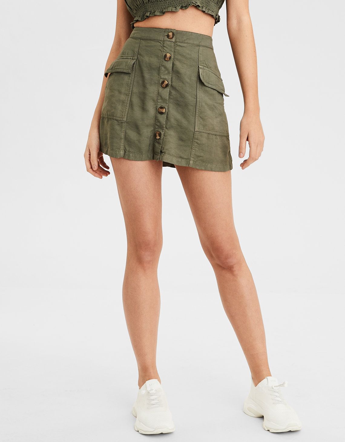 AE High-Waisted Utility Skirt | American Eagle Outfitters (US & CA)
