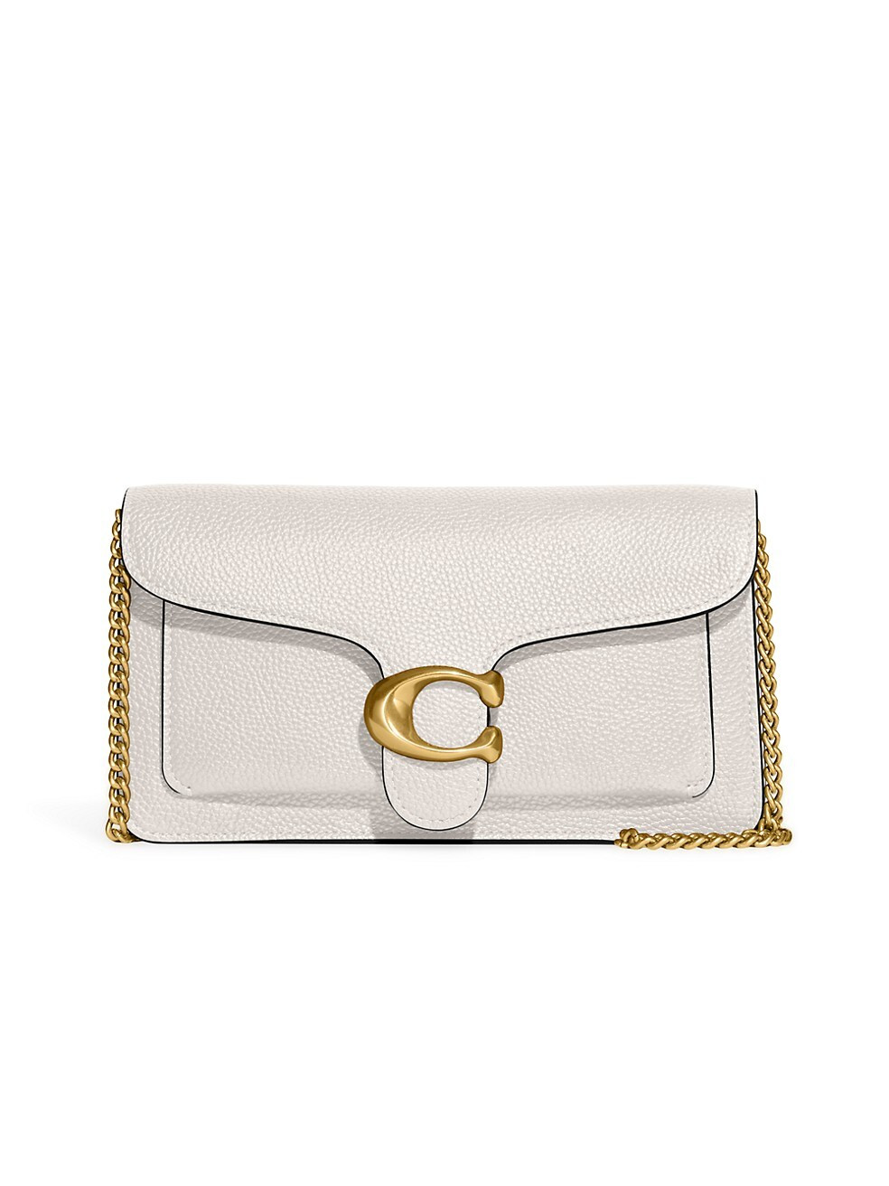 COACH Tabby Leather Clutch-On-Chain | Saks Fifth Avenue