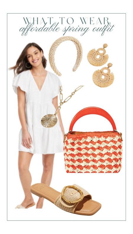 Affordable spring outfit idea
White dress 
Target
Amazon 