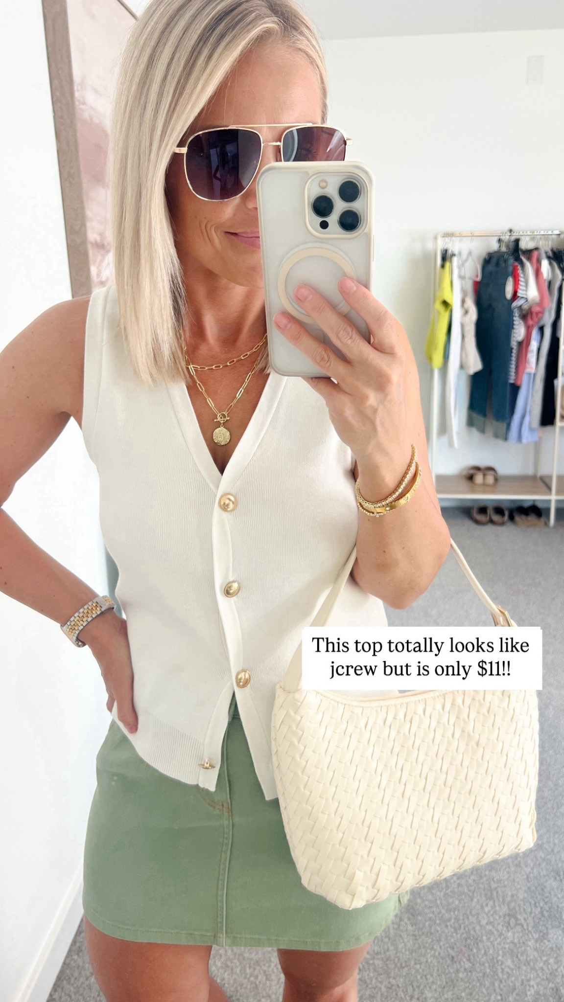 Walmart Summer Outfit Idea✨ this vest is stunning on!! Lightweight and perfect for summer!
I am wearing an XS in the top and a 3 in the skirt.

Spring outfits, summer outfits, walmart finds, Walmart fashion, Walmart outfit, petite fashion, midsize fashion, summer skirt, Walmart new arrivals, affordable fashion, petite style, date night outfit, workwear top

#LTKMidsize #LTKStyleTip #LTKFindsUnder50