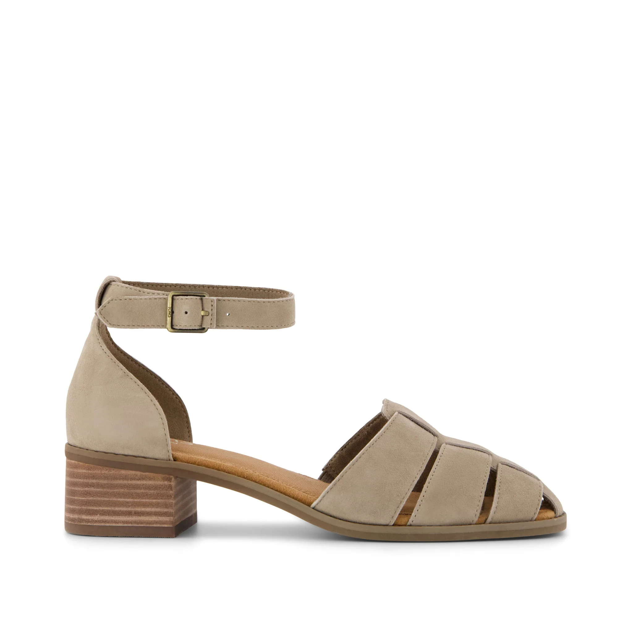 Womens Jaclyn Fisherman Heel Dune Suede | Toms EMEA