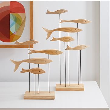 School of Fish Object & Stand | West Elm (US)