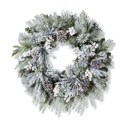 Freshly Fallen Snow Wreath | Frontgate | Frontgate