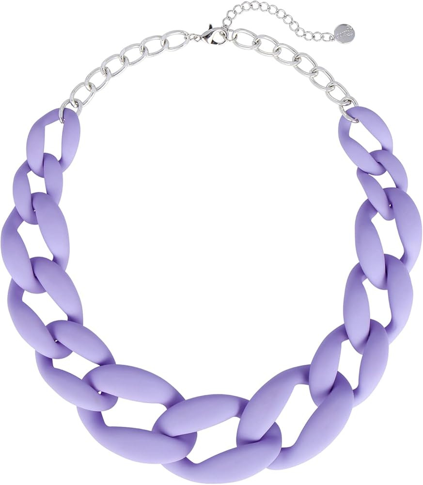 Coiris Statement Chunky Acrylic Chain Link Choker Necklace Fashion Women Collar Necklaces Acrylic... | Amazon (US)