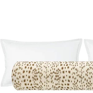 Brunschwig & Fils Les Touches // Tan Bolster | Roll Pillow | Animal Print Bolster | Bedroom Decor... | Etsy (Global)