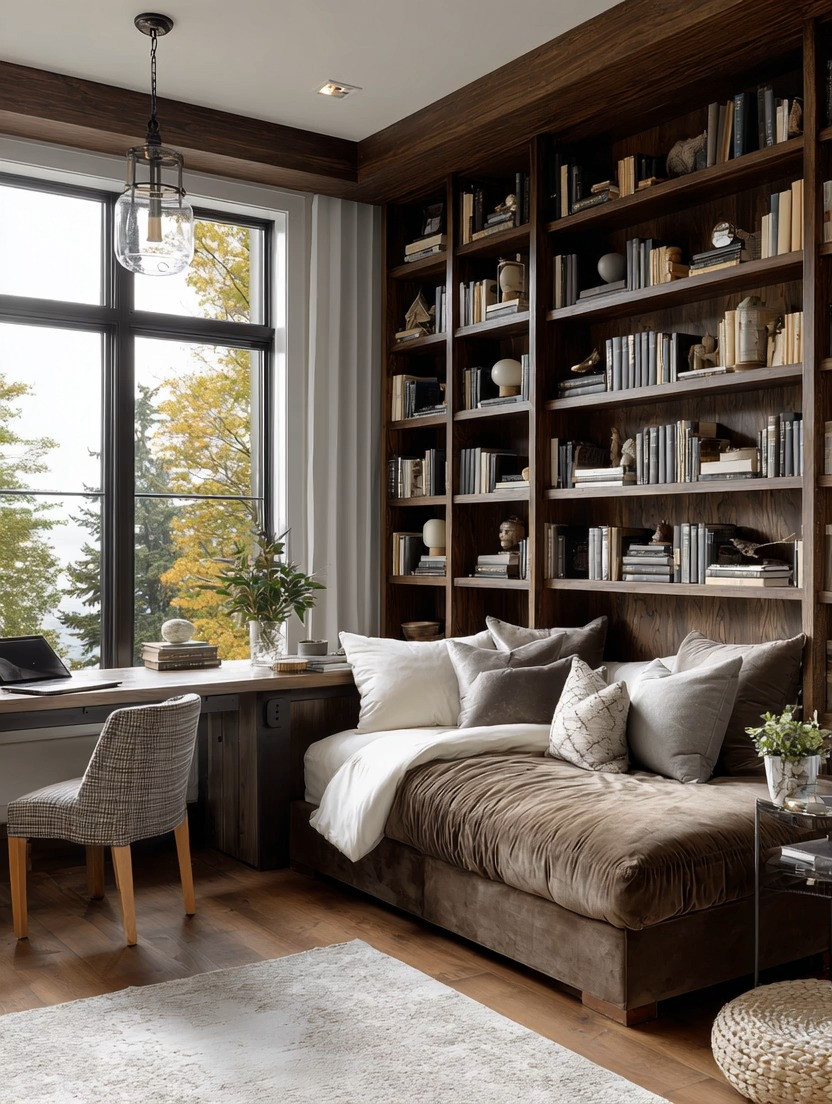 Don't be overwhelmed by designer libraries like this.

What you're really looking at is not custom millwork.

It's a simple idea executed well.

A wall dedicated to growth, learning, creativity, and curiosity.

At Elegant & Driven, we believe every teenager should have a space that encourages learning beyond school. A place for books, projects, ideas, hobbies, achievements, and the interests they're developing as they discover who they are.

The good news?

You don't need a custom-built library to create it.

Ready-to-install bookcases, like the IKEA Billy system and similar modular shelving, make it surprisingly easy to build this look. Whether your space allows for an entire wall, a half wall, a corner library, or just a single section, the principle remains the same.

Create a home for knowledge.

Fill it slowly with books that inspire.
Projects they're proud of.
Objects collected from experiences and travels.
Things that tell their story.

Add a simple desk nearby, a comfortable chair, and good lighting, and you've created far more than storage.

You've created an environment for growth.

And that's exactly what a teenager's room should be.

📚 A room for learning.
📚 A room for dreaming.
📚 A room for becoming.

#TeenRoomIdeas #HomeLibrary #IkeaBillyBookcase #StudyRoomIdeas #BookshelfDecor #TeenBedroom #HomeOfficeInspiration #LearningSpace #InteriorDesign #ElegantAndDriven 

 #LTKmomlife #LTKHome #LTKKids