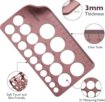 Momcozy Nipple Ruler for Flange Sizing, Soft & Flexible Silicone Measurement Tool for Breast Pump... | Amazon (US)