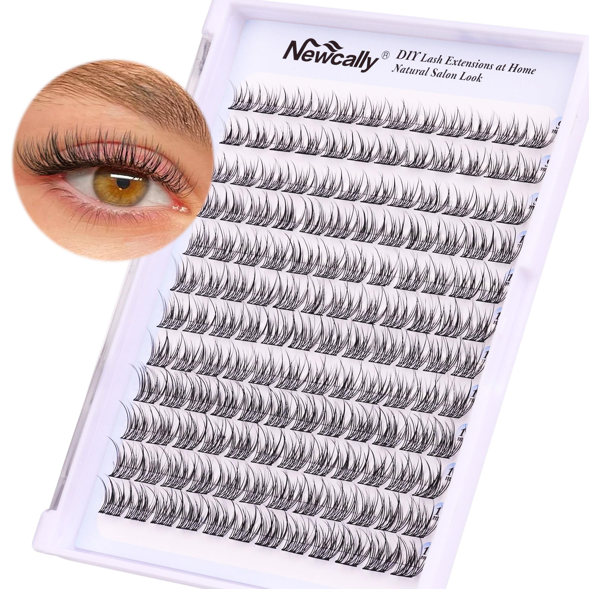 Natural Lash Clusters DIY Eyelash Extension Wispy 144 Pcs Individual Cluster Lashes Extension at ... | Amazon (US)