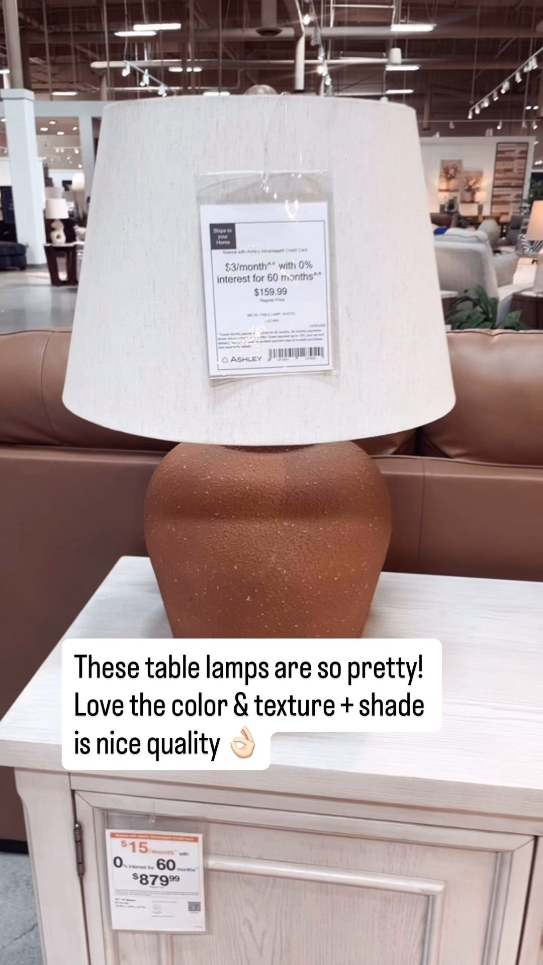 These large table lamps make such a pretty statement! Love the terracotta color & texture + the shade is nice quality. 👌🏻 

Just under $160 at Ashley Home Store. 

#LTKSaleAlert #LTKHome