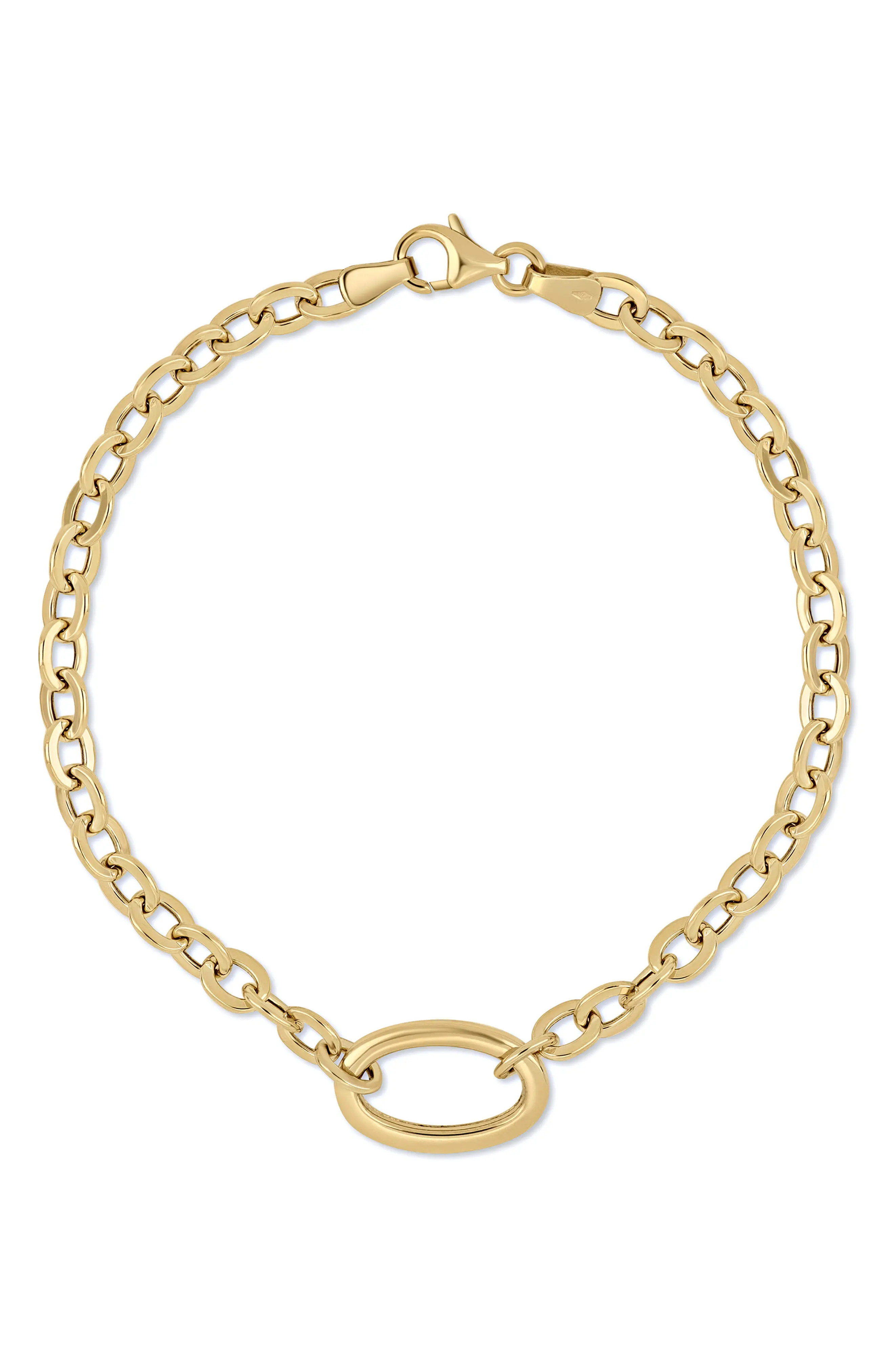 14K Gold Oval Line Bracelet (Women) | Nordstrom | Nordstrom