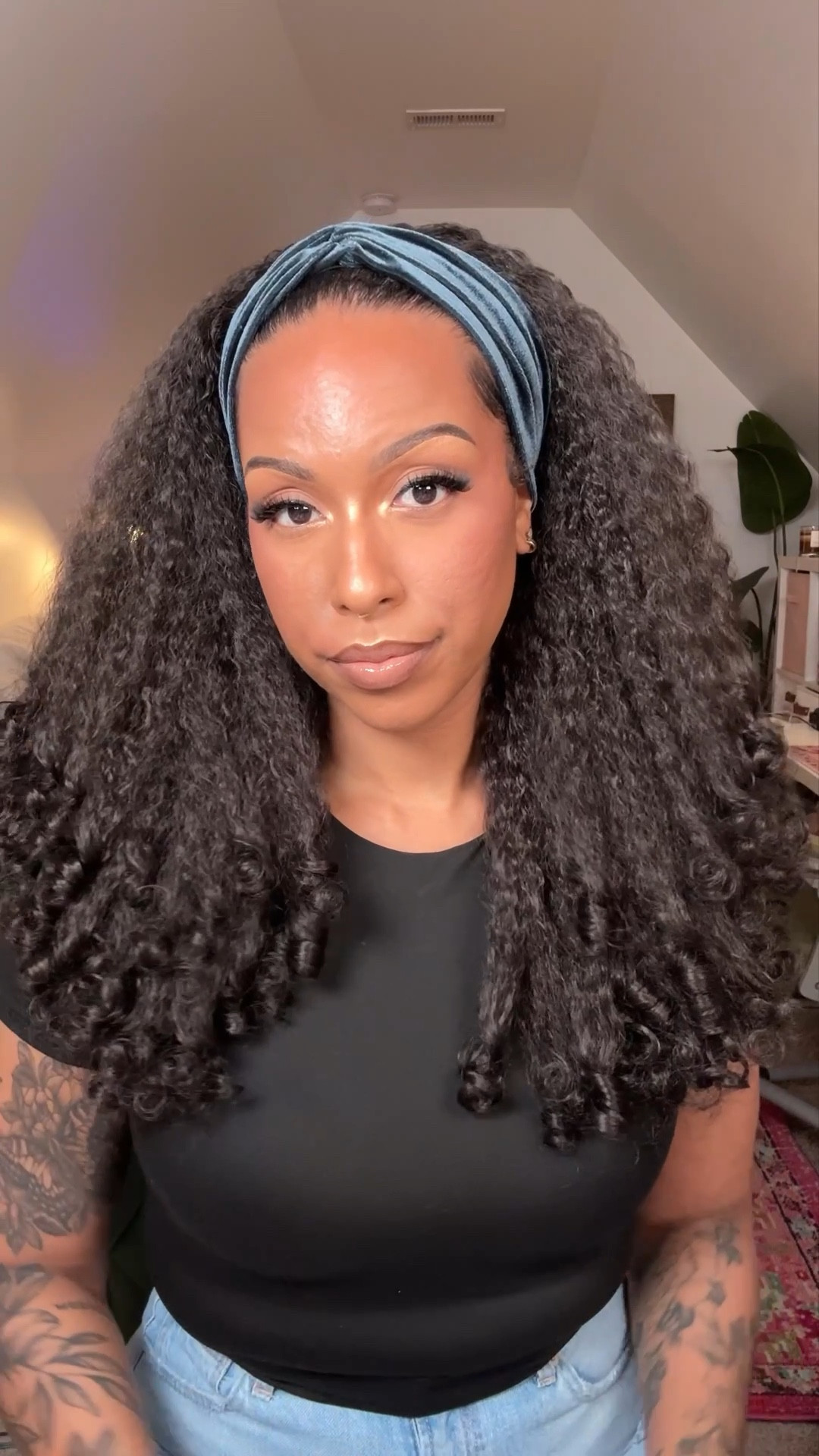 Amazon Find: $30 Synthetic Headband Wig 🥰

I’ve been wearing miss ma’am for a week. She’s beautiful. Love the texture and the ringlets at the bottom. 

I do wish it came with adjustable straps and a drawstring though, so that would be my cons. 

Also, even though this is definitely a Fall/Winter wig, it does get tangled in the nape especially with winter layers like scarves and coats. 

Overall she’s a beauty and a great bargain. I can see me wearing her in the spring and summer too with maxi dresses for all the boho vibes. 

#LTKgrwm #LTKTall #LTKBeauty